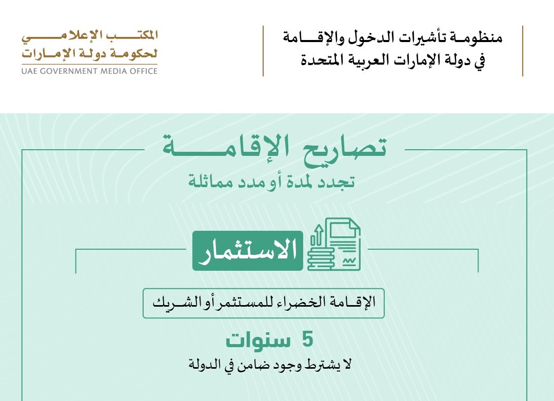 الإقامة الخضراء للمستثمرين